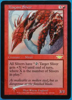 Magma Sliver FOIL Legions PLD Red Rare MAGIC MTG CARD (ID# 479951) ABUGames - Image 1