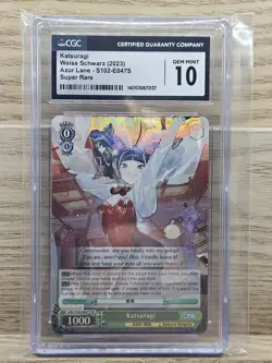 Katsuragi Weiss Schwarz 2023 CGC 10 Gem Mint Super Rare Azure Lane - Image 1