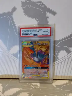 2019 Pokemon Sun & Moon Moltres Zapdos Articuno GX Hidden Fates 44/68 PSA 10 - Image 1