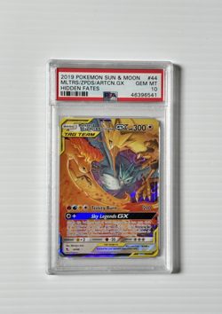 Moltres Zapdos Articuno GX 44/68 - S&M Hidden Fates PSA 10 Graded Pokemon Card - Image 1