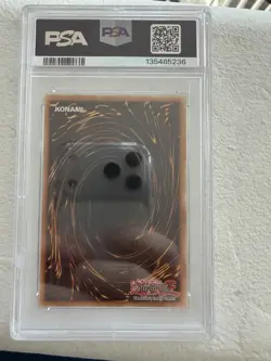Yu-Gi-Oh! TCG Red-Eyes Black Dragon Ghost Rare 1st Edition PSA 9 - Image 2