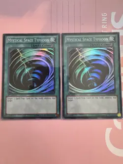 Konami Yu-Gi-Oh! TCG Mystical Space Typhoon Spell Card 1st Edition YS13-EN039 - Image 1