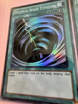 Konami Yu-Gi-Oh! TCG Mystical Space Typhoon Spell Card 1st Edition YS13-EN039 - Image 3