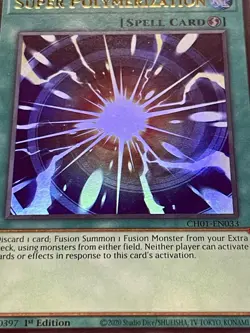 3x Super Polymerization + 3x Mystical Space Typhoon | Ultra Rare | NM | YuGiOh! - Image 2
