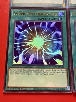 3x Super Polymerization + 3x Mystical Space Typhoon | Ultra Rare | NM | YuGiOh! - Image 3