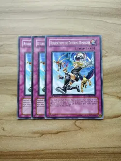 Yu-Gi-Oh! - Return From The Different Dimension 3x - Full Playset Of Cards - Image 1