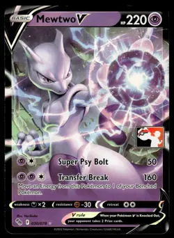 Pokemon TCG Prize Pack Series Cards #030/078 Mewtwo V NM - Image 1