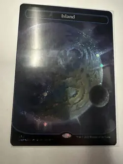 Island (492) (Borderless) (Galaxy Foil) Unfinity Foil - Image 1