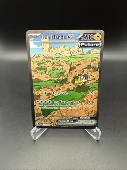 Pokemon Card Iron Hands ex 248/182 Full Art Paradox Rift Illustration Rare NM - Image 1