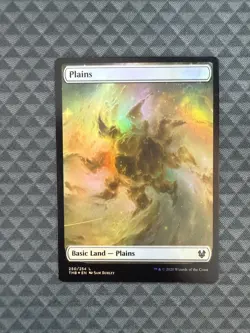 MTG Plains #250/254 Foil Basic Land Theros Beyond Death (THB) - Image 1