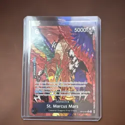 Bandai One Piece Card Game St. Marcus Mars SEC Secret Rare Holo OP13-091 5000 - Image 2