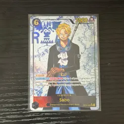Sabo OP13-120 Secret Rare Alternate Art One Piece Card English Carrying On His W - Image 1