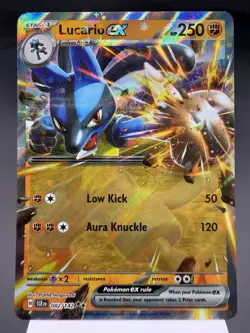 Lucario ex 082/142 - Ultra Rare Holo - Stellar Crown Pokemon Card NM - Image 1
