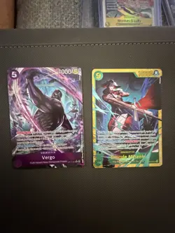 Vergo OP14-061 Alt Art One Piece TCG And Dracula Mihawk Op14. 2 Card Lot - Image 5