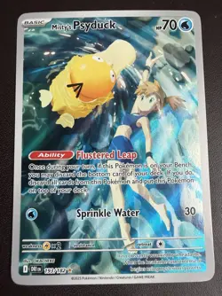 Pokemon TCG Misty's Psyduck Destined Rivals 193/182 Illustration Rare Card NM - Image 1
