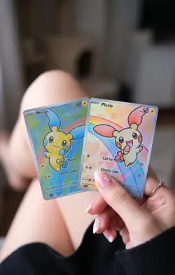 Connecting Plusle & Minun Pokemon Fan Card - Image 1