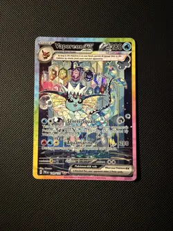 Vaporeon ex 149/131 Special Illustration Rare Prismatic Evolutions Pokemon Card - Image 1