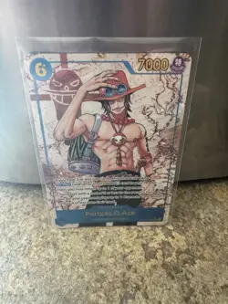 One Piece TCG Portgas D. Ace OP13‑119 Alt Art SEC Carrying on His Will Card - Image 1