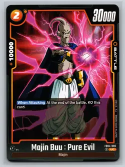 Dragon Ball Super Card Game Fusion World Majin Buu Pure Evil FB04-096 UC Majin - Image 1