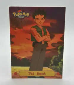 Brock TV4 Topps 1999 Trading Cards Series 1 Black Label Pokemon LP - Image 1
