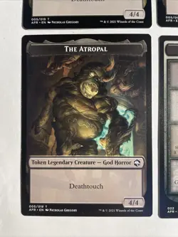 4x Mtg D&D Forgotten Realms The Atropal Token NM/M Magic The Gathering - Image 2