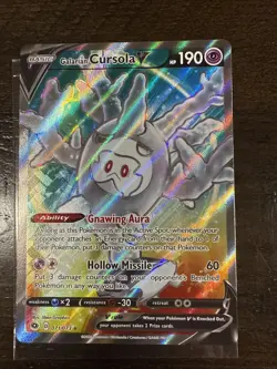 Galarian Cursola V 071/073 Champions Path Pokemon Card - Image 1