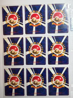 1996 Pocket Monster Japanese Cards - Lot of 9 - Nintendo VG - Image 5