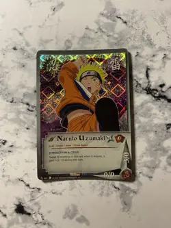 Naruto Uzumaki N-069 Diamond Foil Coils Of The Snake Bandai Naruto Card Rare - Image 1