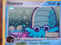 CRYING Omanyte Reverse Holo Stamp - 2006 Pokemon Card EX Legend Maker 60/92 - NM - Image 3