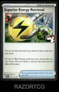 SUPERIOR ENERGY RETRIEVAL 189/193 UC PRIZE PACK SERIES CARDS POKEMON HOLO NM/M - Image 1