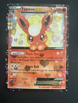 Pokemon Cards - Flareon Ex - RC6/RC32 - Radiant Collection - 2016 - Image 1