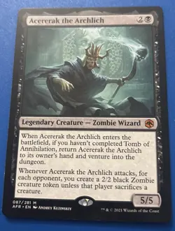 Magic The Gathering Acererak The Archlich Card AFR Light Play English MTG Rare - Image 1