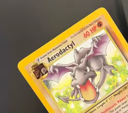 Pokemon TCG Aerodactyl Holo Rare Card Fossil Set 1/62 MP - Image 3
