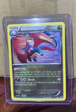 Pokemon TCG Dragon Vault Salamence Holo Rare Card 8/20 LP/NM Condition - Image 1