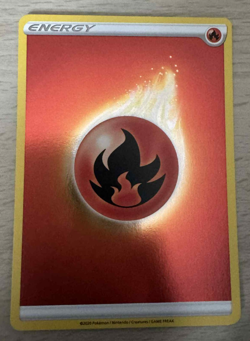 Pokemon TCG Fire Reverse Holo Energy Card Sword & Shield Champion's Path 2020 - Image 1