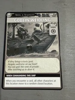 Paizo Pathfinder Card Game Skull & Shackles Promo Card - Goblin Weidling - - Image 2