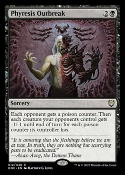 1 x Phyresis Outbreak - Commander: Phyrexia: All Will Be One - Light Play - MTG - Image 1