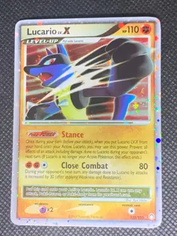 Lucario Lv.X 122/123 - Mysterious Treasures Pokemon Card - NM - Image 1