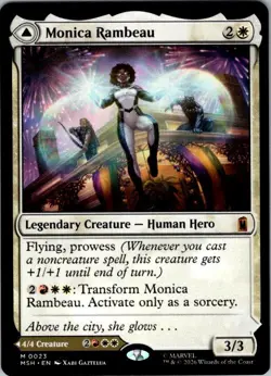 Monica Rambeau 23 Mythic Marvel Super Heroes Magic: The Gathering Near Mint - Image 1