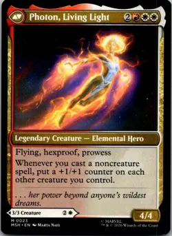 Monica Rambeau 23 Mythic Marvel Super Heroes Magic: The Gathering Near Mint - Image 2