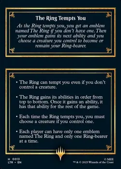 MTG THE ONE RING TEMPTS - HELPER TOKEN - THE LORD OF THE RINGS LTR - Image 2