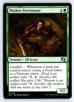 Tireless Provisioner 728 Uncommon Foundations Jumpstart Magic: The Gathering NM - Image 1