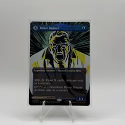Bruce Banner BORDERLESS FOIL-Near Mint- MTG- Marvel Super Heroes (0390) - Image 1