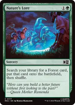 NM Nature's Lore, MTG, Heroes Commander, Magic the Gathering, 177 - Image 1