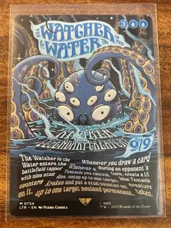 MTG✨THE WATCHER IN THE WATER Brdless Full Poster Art✨LTR - SHOWCASE MINT MYTHIC - Image 1