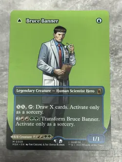 Bruce Banner The Incredible Hulk (0359) - Borderless Regular MTG - Marvel - Image 1