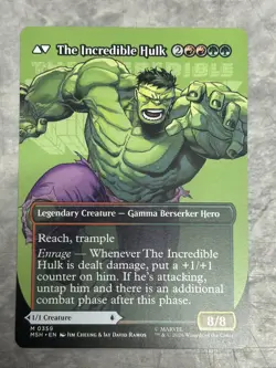 Bruce Banner The Incredible Hulk (0359) - Borderless Regular MTG - Marvel - Image 2