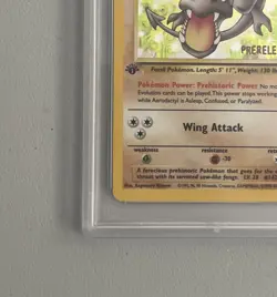 Aerodactyl 1st Edition RARE Prerelease POKEMON Card PSA 8 NM-MT FOSSIL Holo 1/62 - Image 4