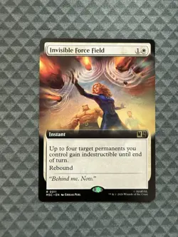 MTG Invisible Force Field #0311 Ext. Art R Commander: Marvel Super Heroes (MSC) - Image 1