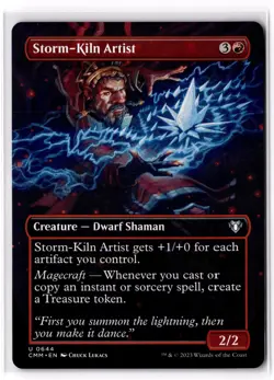 Storm-Kiln Artist (Borderless) 644 Commander Masters NM - Image 1